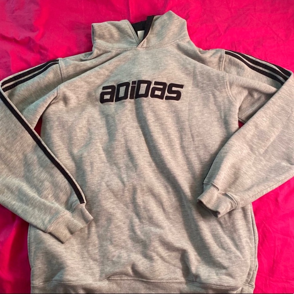 Grey adidas hoodie